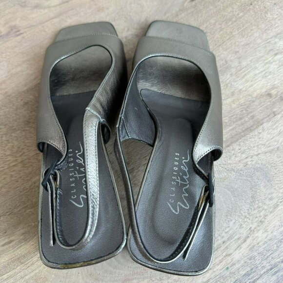 Classiques entier Womens Metallic Slingback‎ Heels Size 8 EUC - Picture 5 of 11